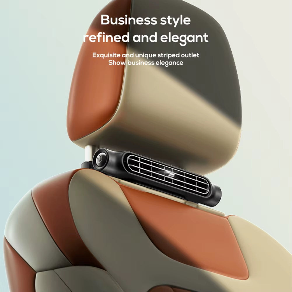 Car Headrest Cooling Air Fan 3 Speeds Adjustable Car Seat Headrest Fan USB Powered Car Seat Cooling Fan Summer Car Accessories