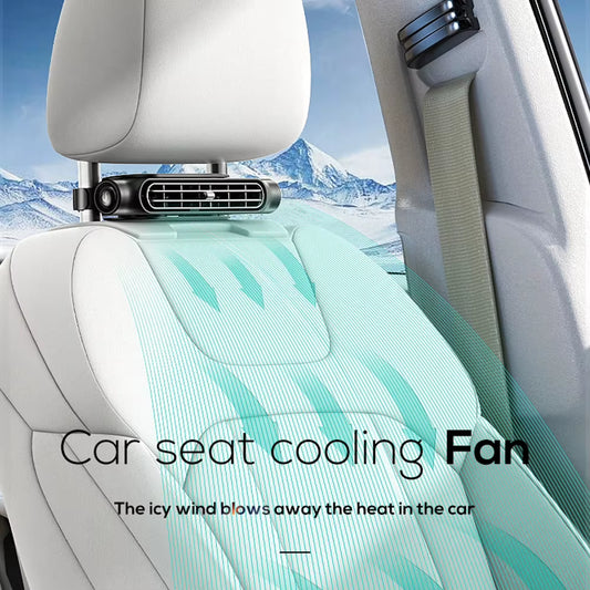 Car Headrest Cooling Air Fan 3 Speeds Adjustable Car Seat Headrest Fan USB Powered Car Seat Cooling Fan Summer Car Accessories